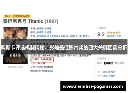 奥斯卡评选机制揭秘：影响最佳影片奖的四大关键因素分析