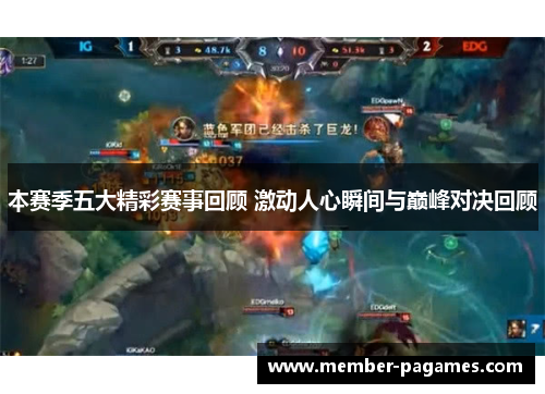 本赛季五大精彩赛事回顾 激动人心瞬间与巅峰对决回顾