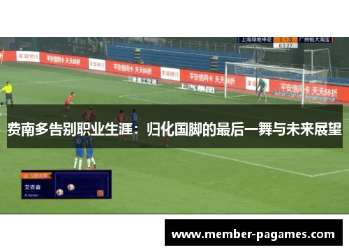 费南多告别职业生涯：归化国脚的最后一舞与未来展望