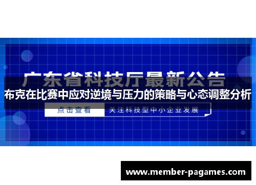 布克在比赛中应对逆境与压力的策略与心态调整分析
