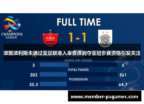 波斯波利斯未通过亚足联准入审查遭剥夺亚冠参赛资格引发关注 波斯波利斯未通过亚足联准入审查遭剥夺亚冠参赛资格引发关注