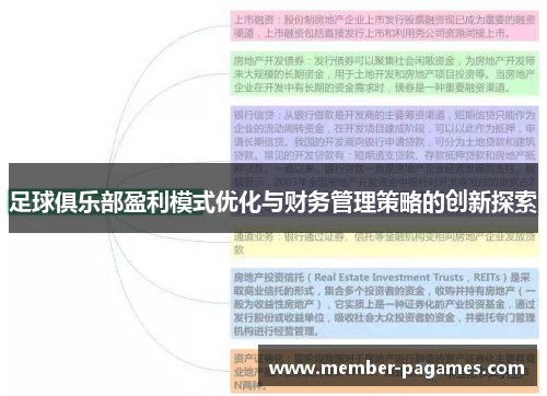 足球俱乐部盈利模式优化与财务管理策略的创新探索 足球俱乐部盈利模式优化与财务管理策略的创新探索